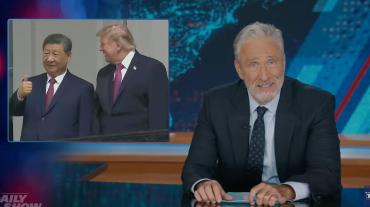Jon Stewart Slams Trump’s China Meeting on The Daily Show