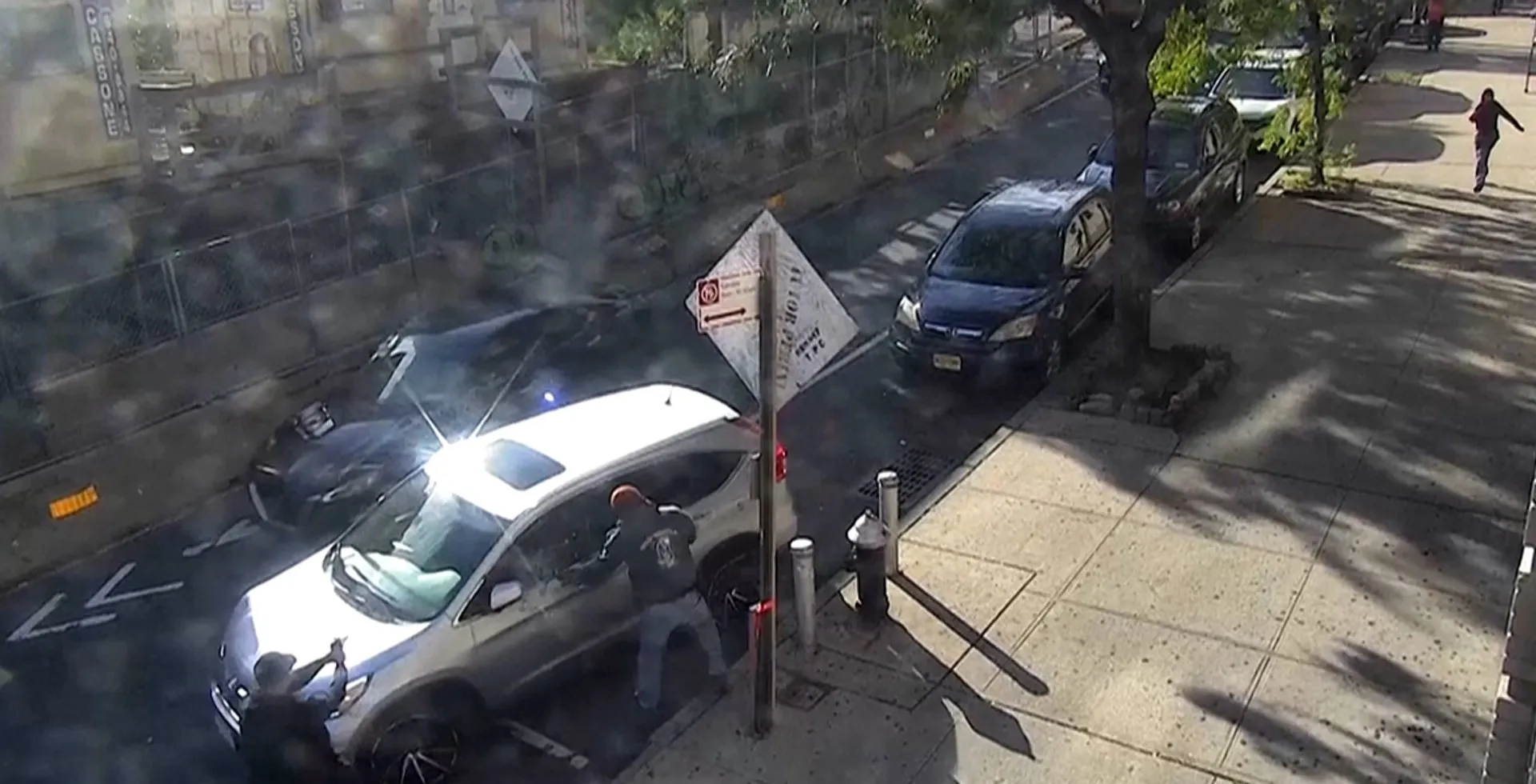 CCTV Footage Shows ICE Agents Open Fire on Car in New York