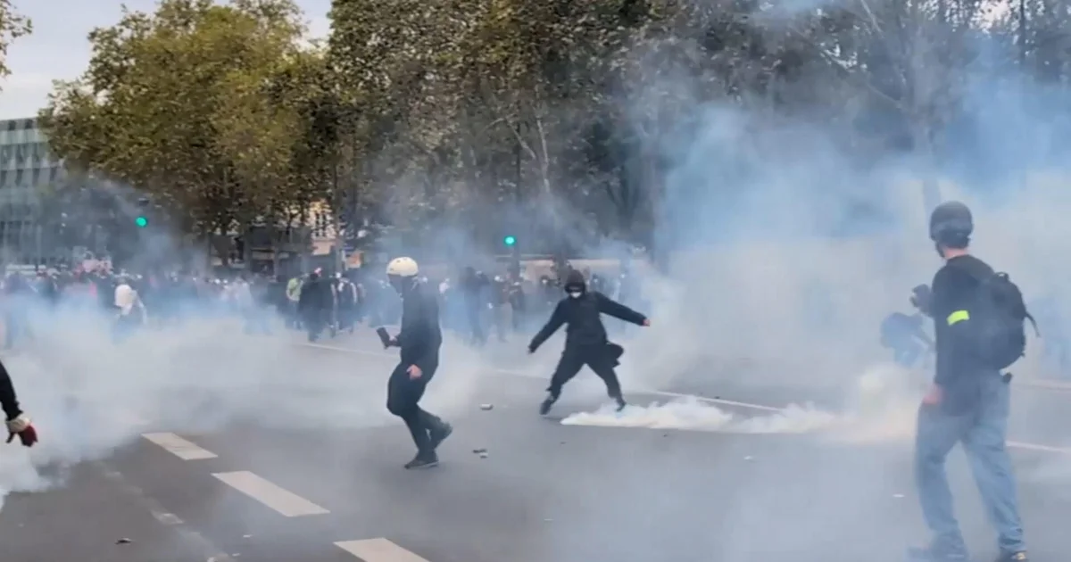 Chaos Erupts in France as Student Protesters Clash with Police