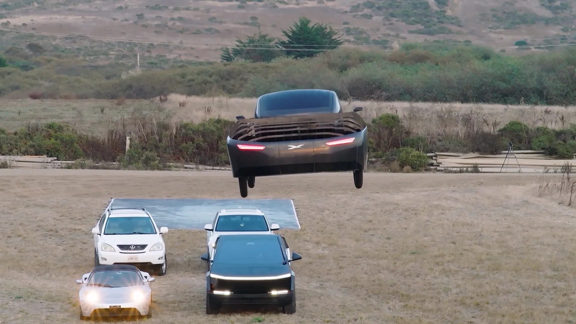 Alef Aeronautics' Flying Car Takes Flight Over Tesla Roadster