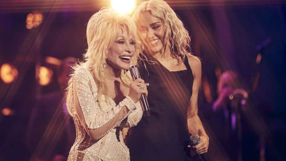 Miley Cyrus Honors Dolly Parton at Hollywood Bowl, Tears Flow