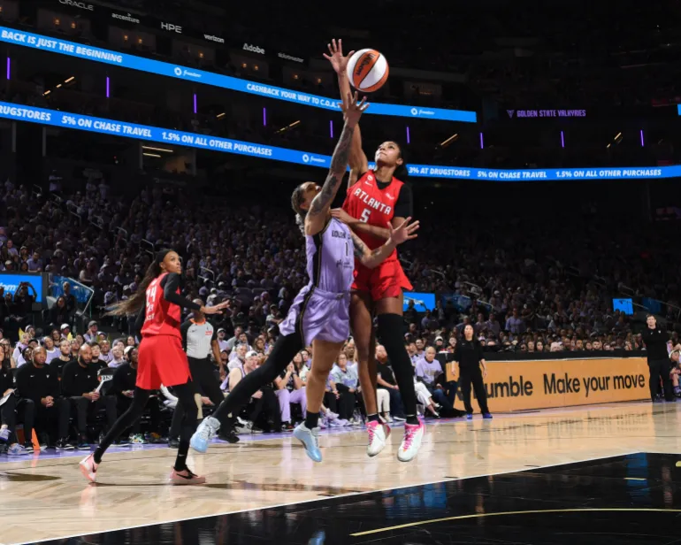 Gabby Williams Leads Valkyries to Nervy Game 1 Victory Over Dream
