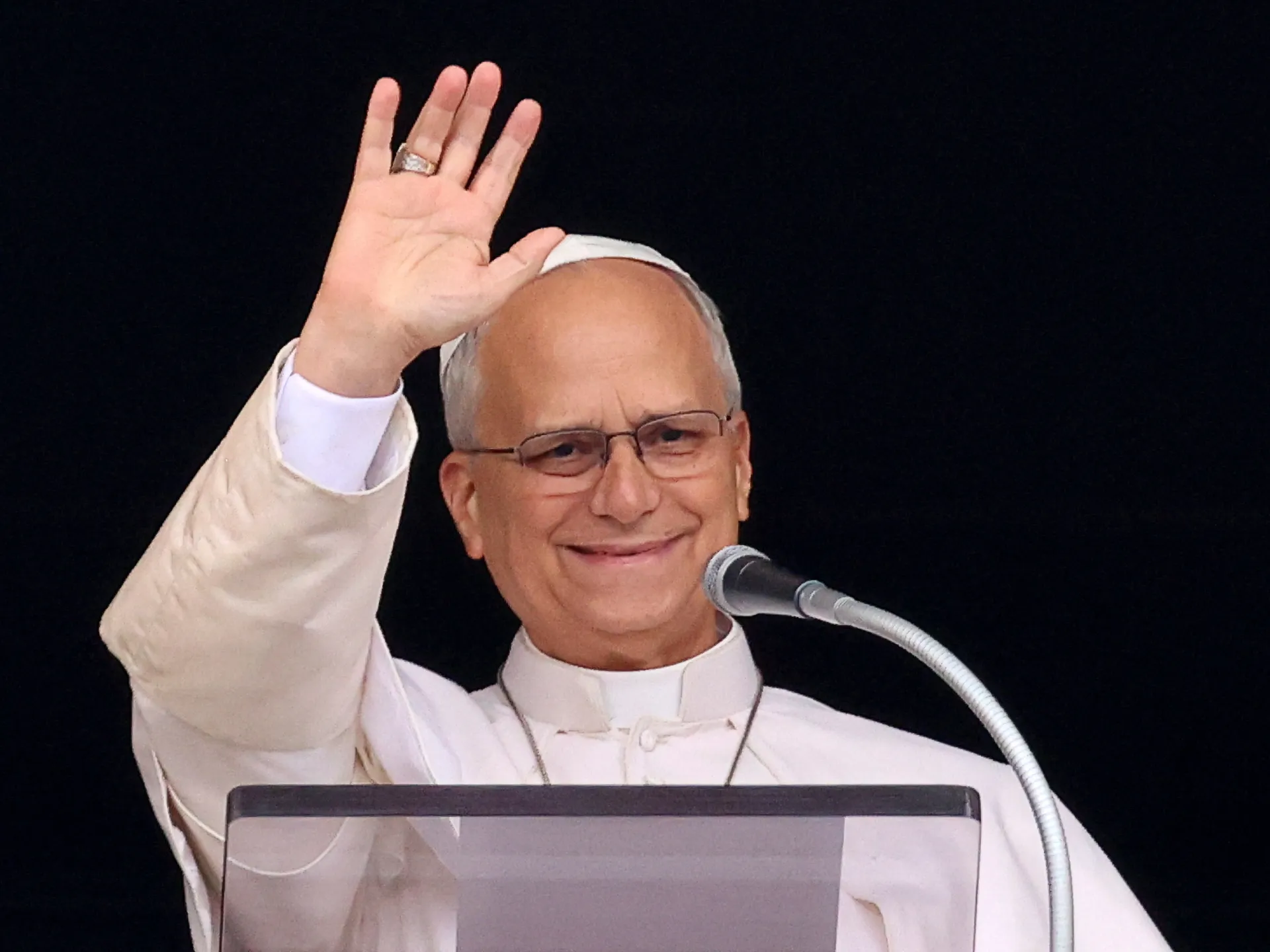 Pope Francis Appears in St Peter's Square After Lung Cancer Surgery