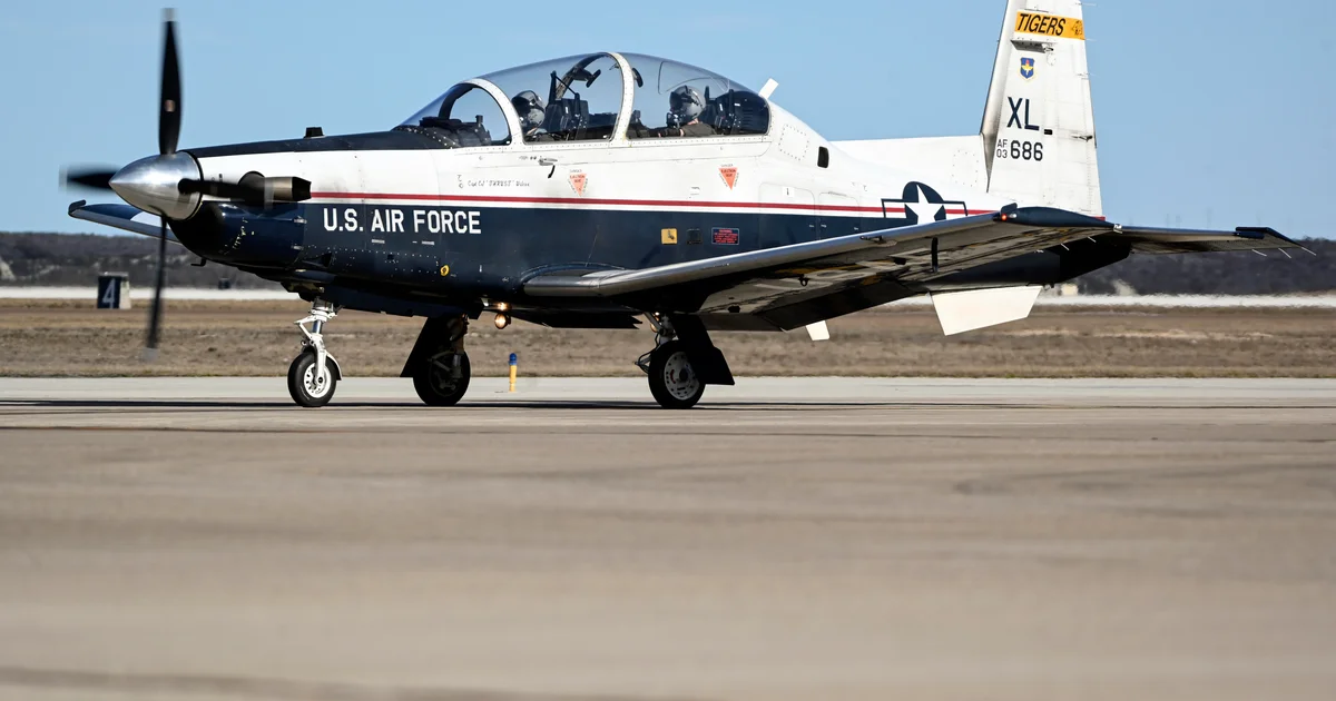 Two Pilots Eject from Texas Training Jet After Landing Gear Failure
