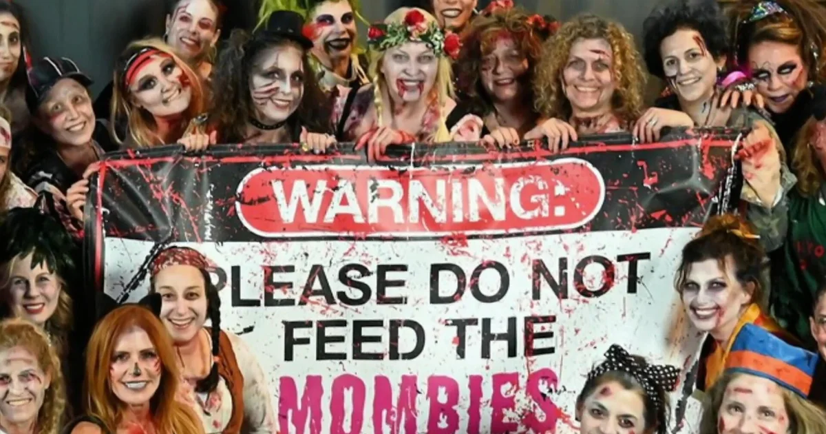 Mombies Thriller Flash Mob Raises Funds for Breast Cancer