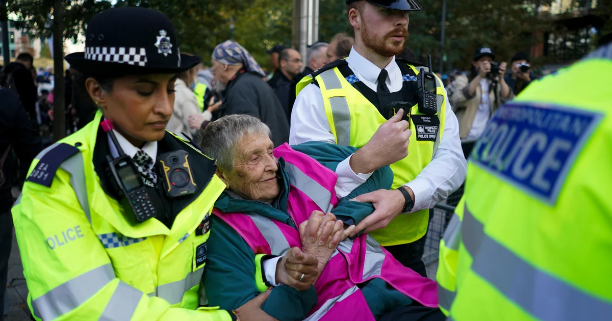 Pro-Palestinian Protesters Arrested Outside U.S. Embassy in London