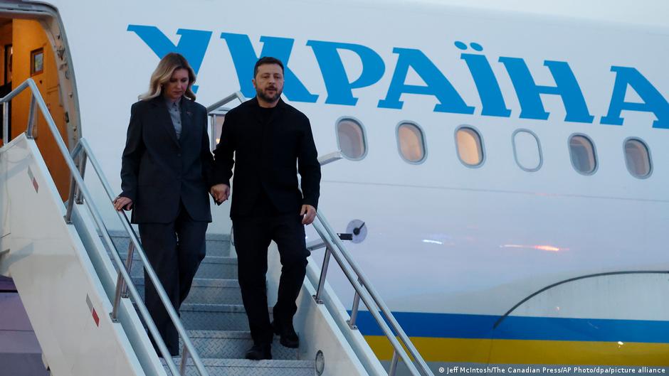 Zelenskyy lands in Canada to press for air defence aid