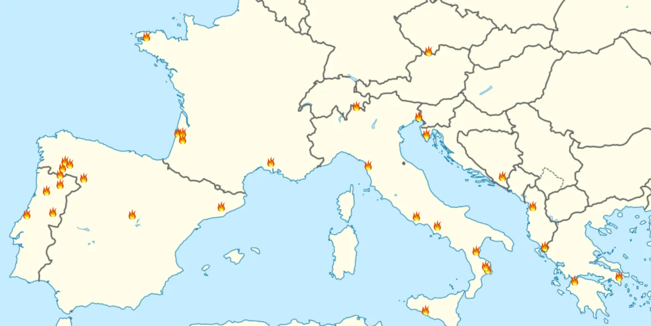 Cover image for Europe's Wildfire Battle