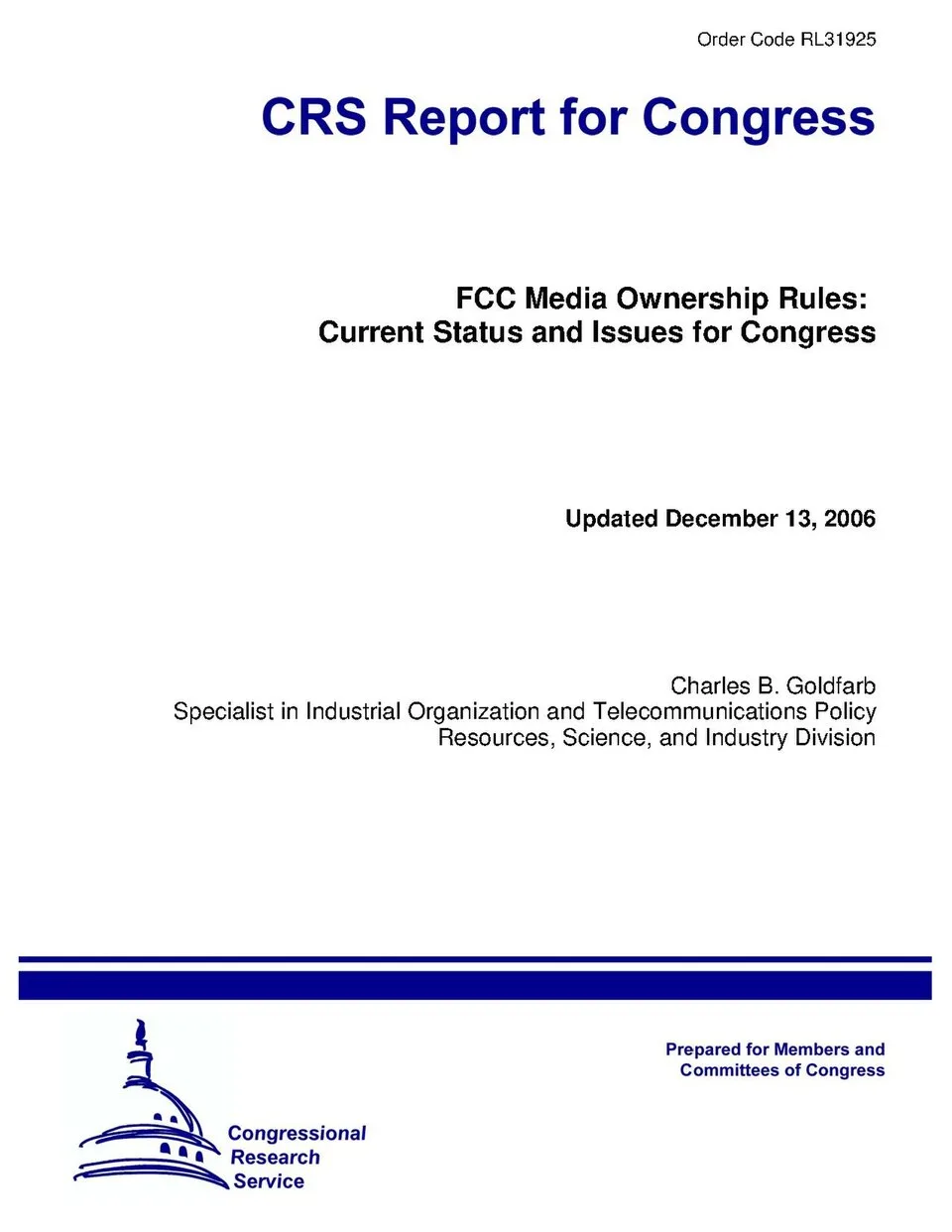 Cover image for FCC Removes Media Ownership Limit