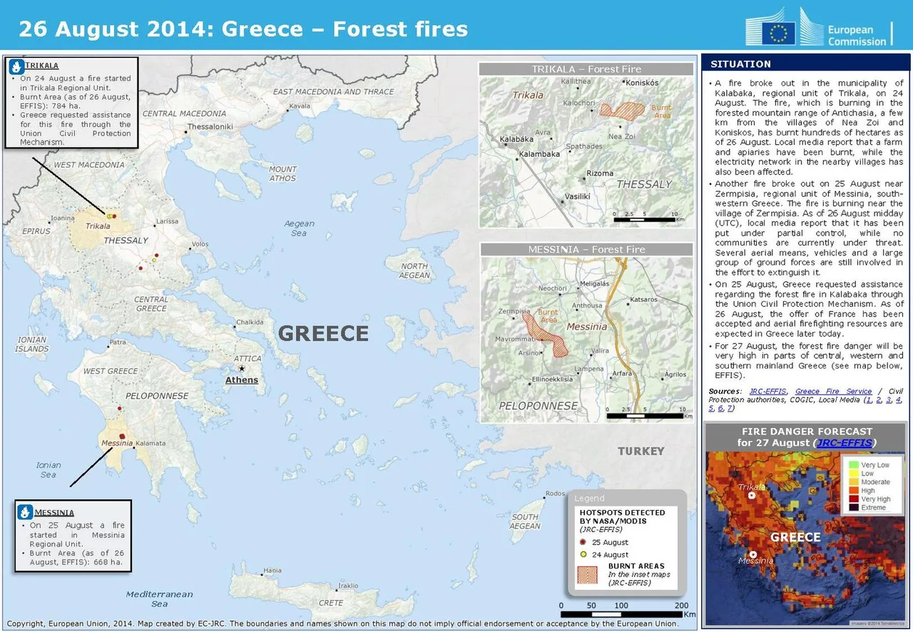 Firefighters Die in Greece Blaze