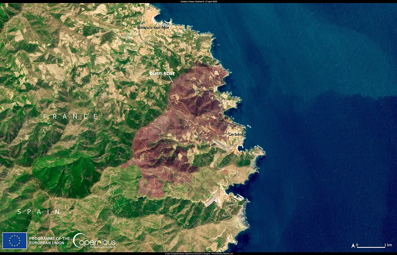 Cover image for Wildfires Rage in Spain and France