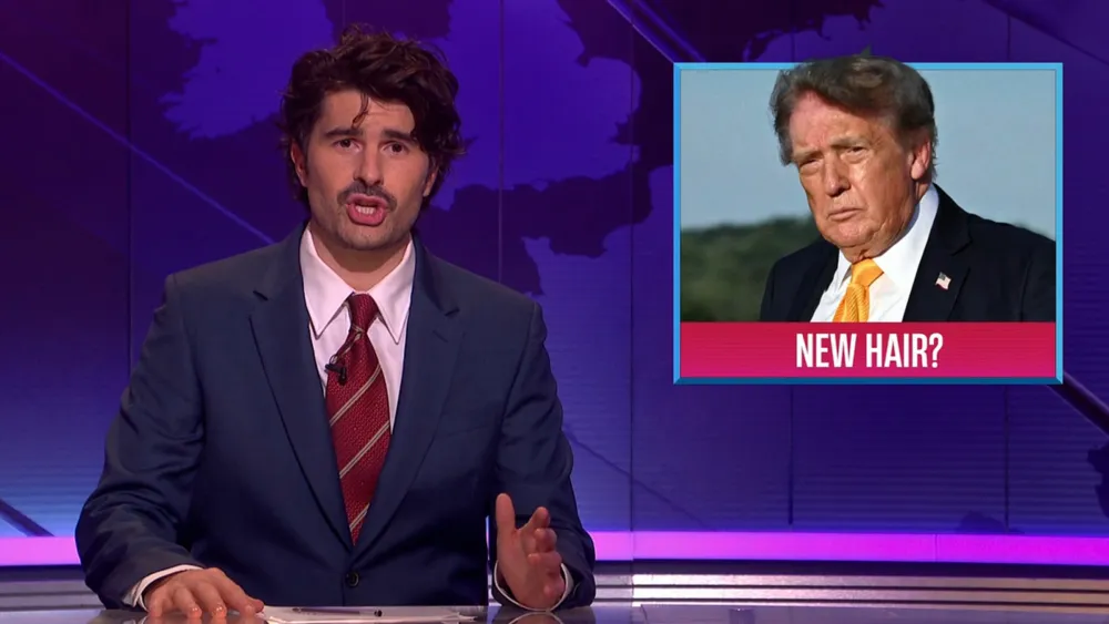 SNL U.K. Weekend Update Riffs on Trump’s New Hair, Paddy Young Claims Joke Was Stolen by Legal Team