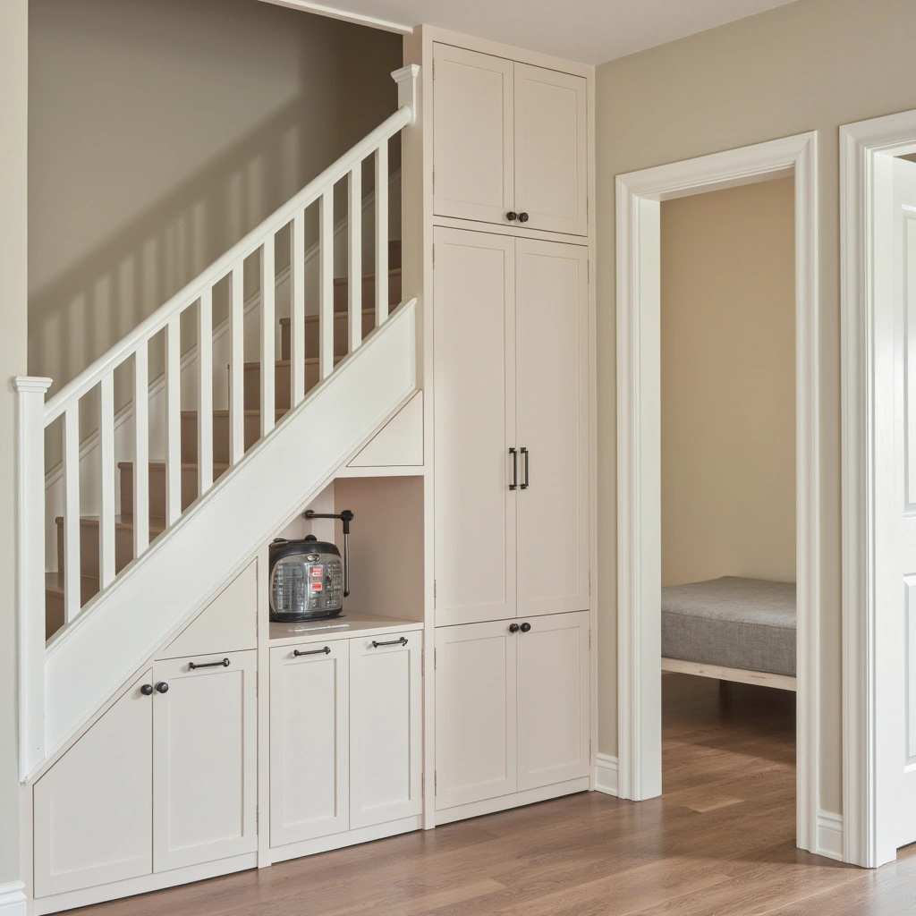 3. Under-Stair Storage: Functional and Stylish