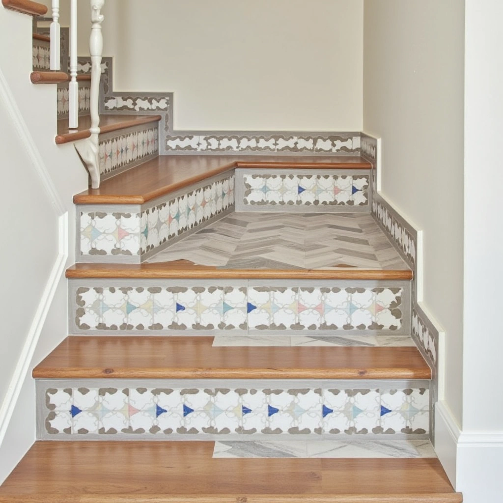 9. Tiled Stairs: Artistic and Durable