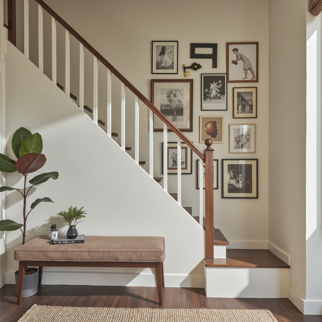 13. Staircase Gallery Wall: Personal and Inviting