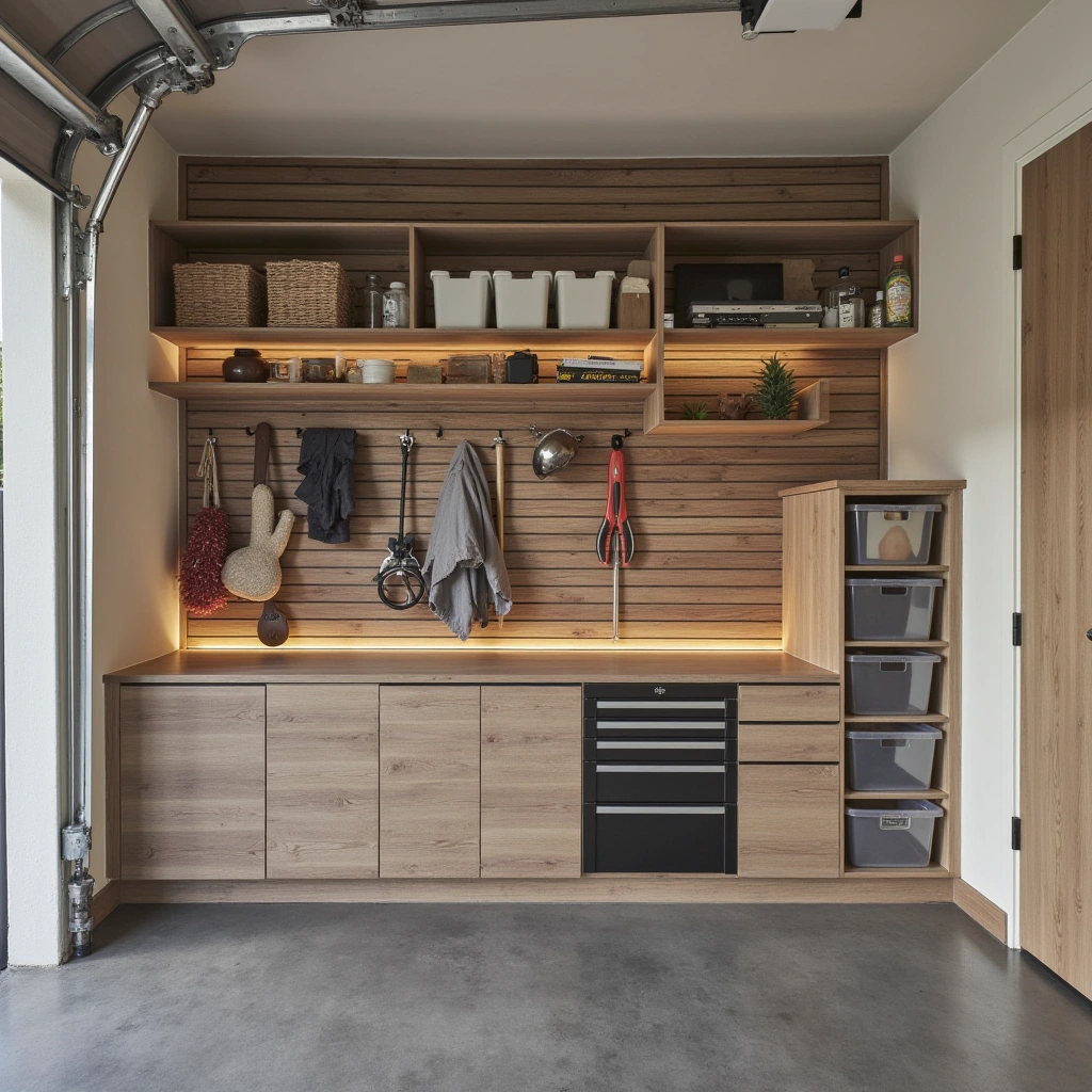 2. Open Shelving with Vintage Dishware Display