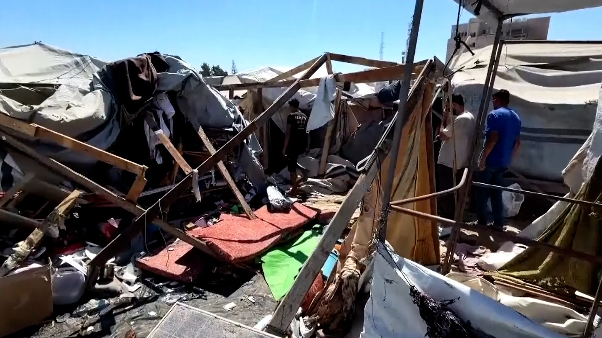 Israeli Strike Hits Gaza Displacement Camp, Raising Humanitarian Concerns