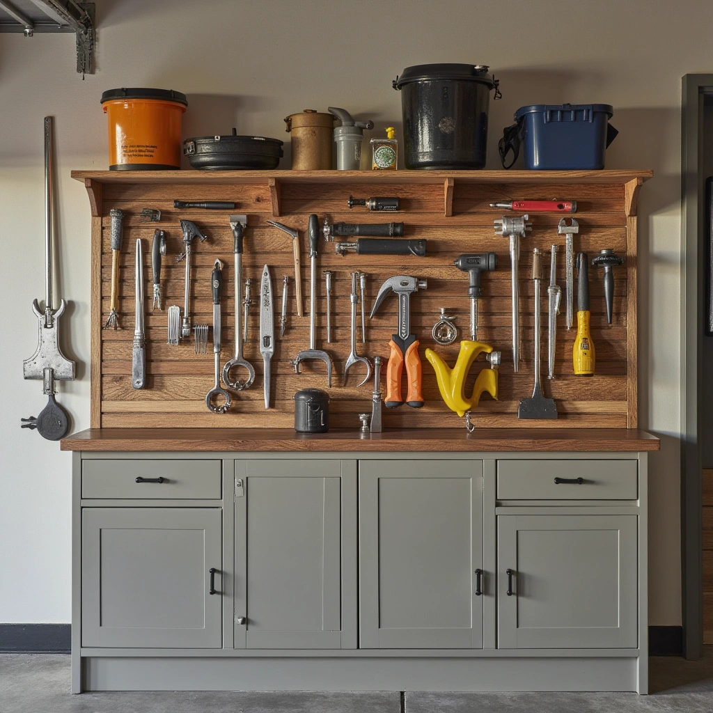 1. Open Shelving with Rustic Wood