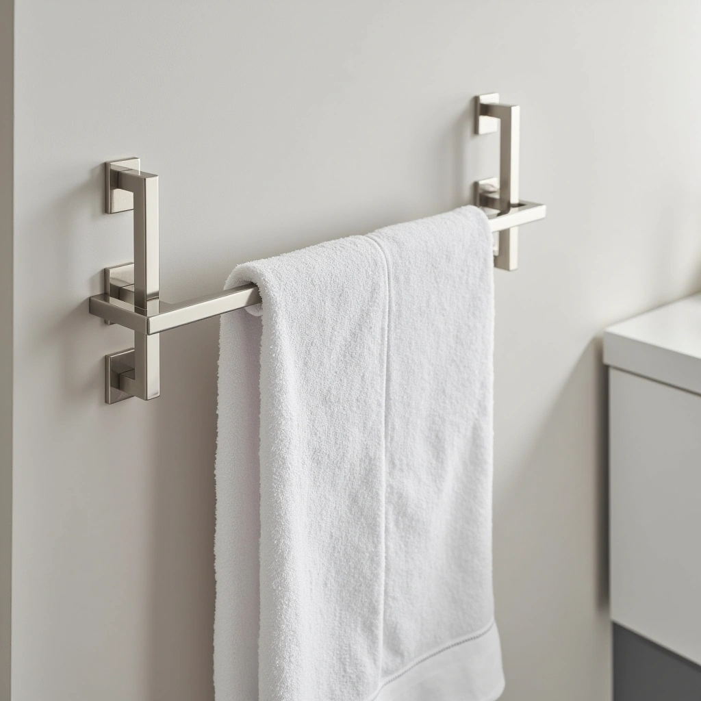 1. Classic Wall-Mounted Towel Bars