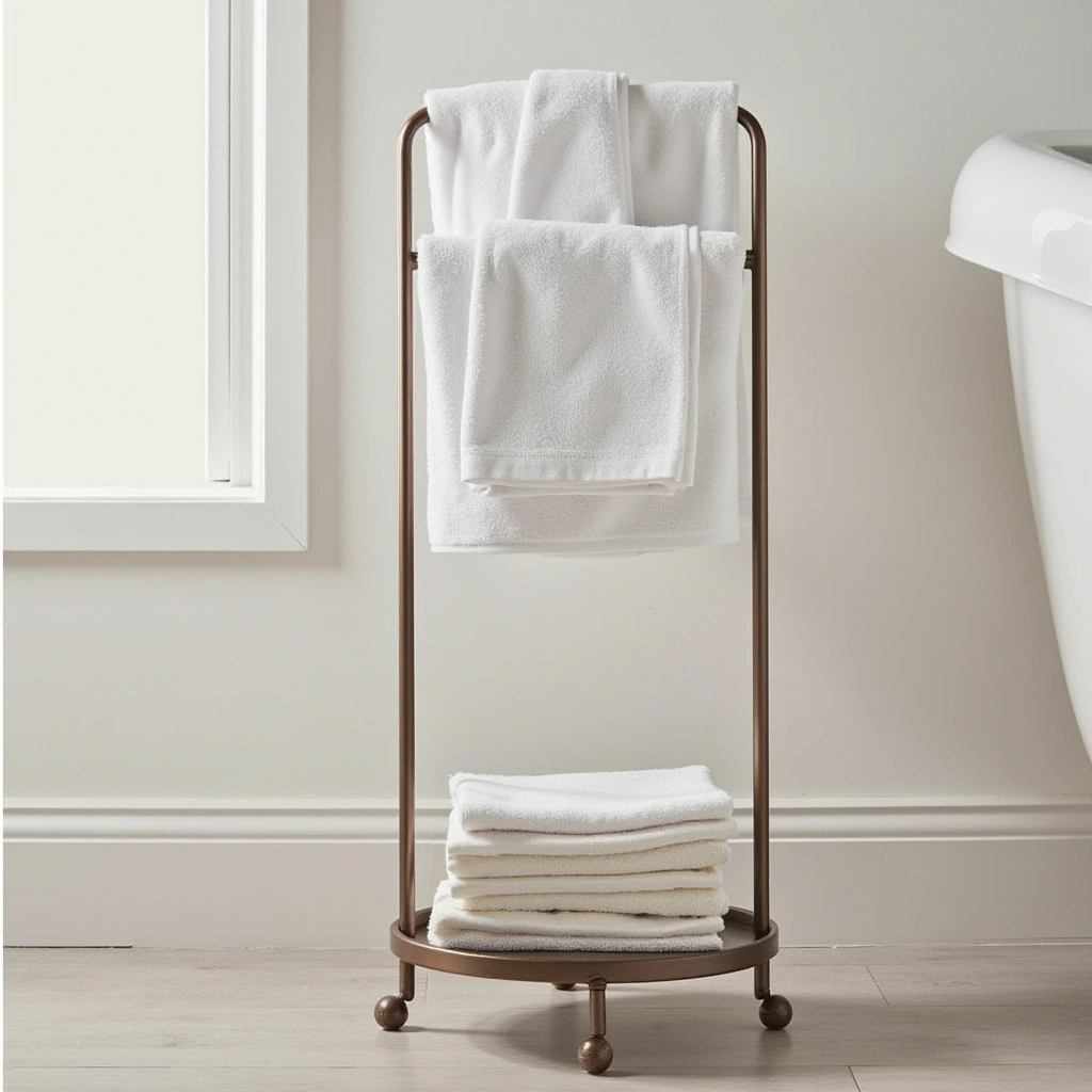 2. Freestanding Towel Racks