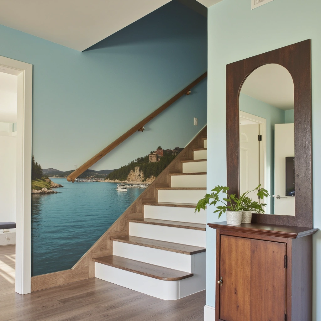 9. Hand-Painted Murals for a Personalized Touch