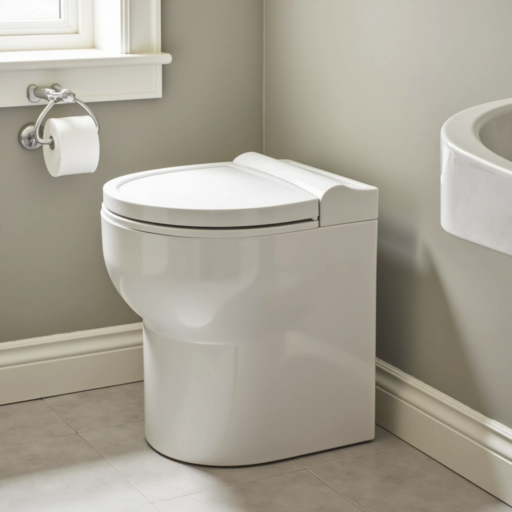 14. Compact Round Swing-Top Trash Can