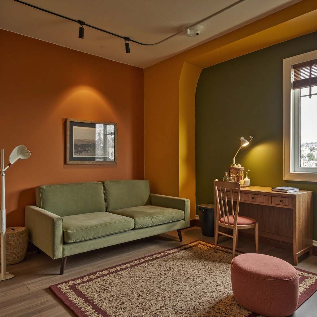 12. Vintage Basement Office and Guest Room