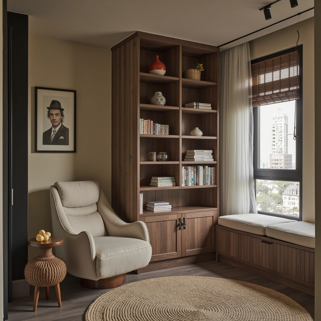 2. Cozy Reading Nook with Built-in Shelves