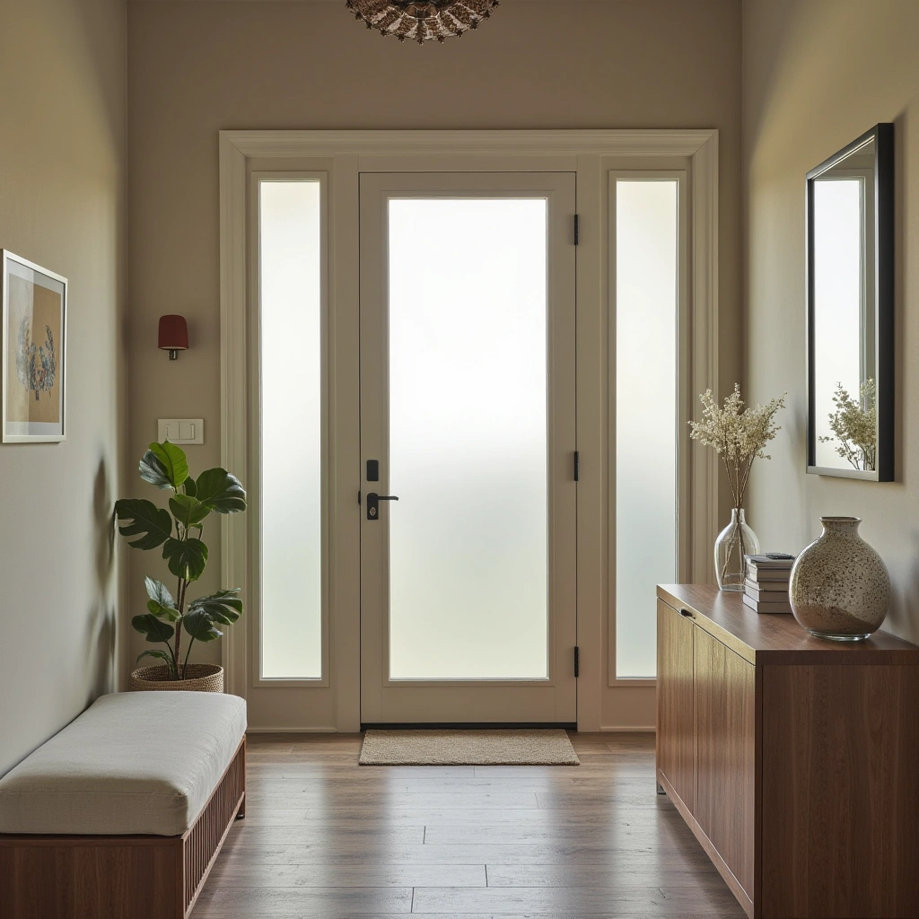 16. Frosted Glass Door or Side Panels