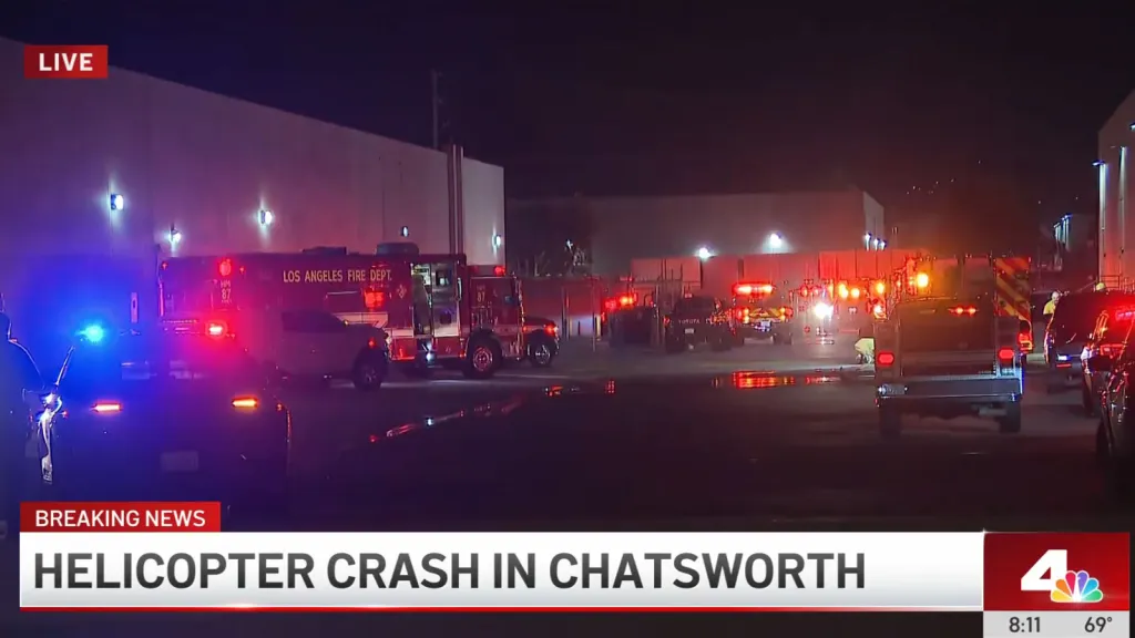 TV News Helicopter Crash in Chatsworth Leaves Three Dead