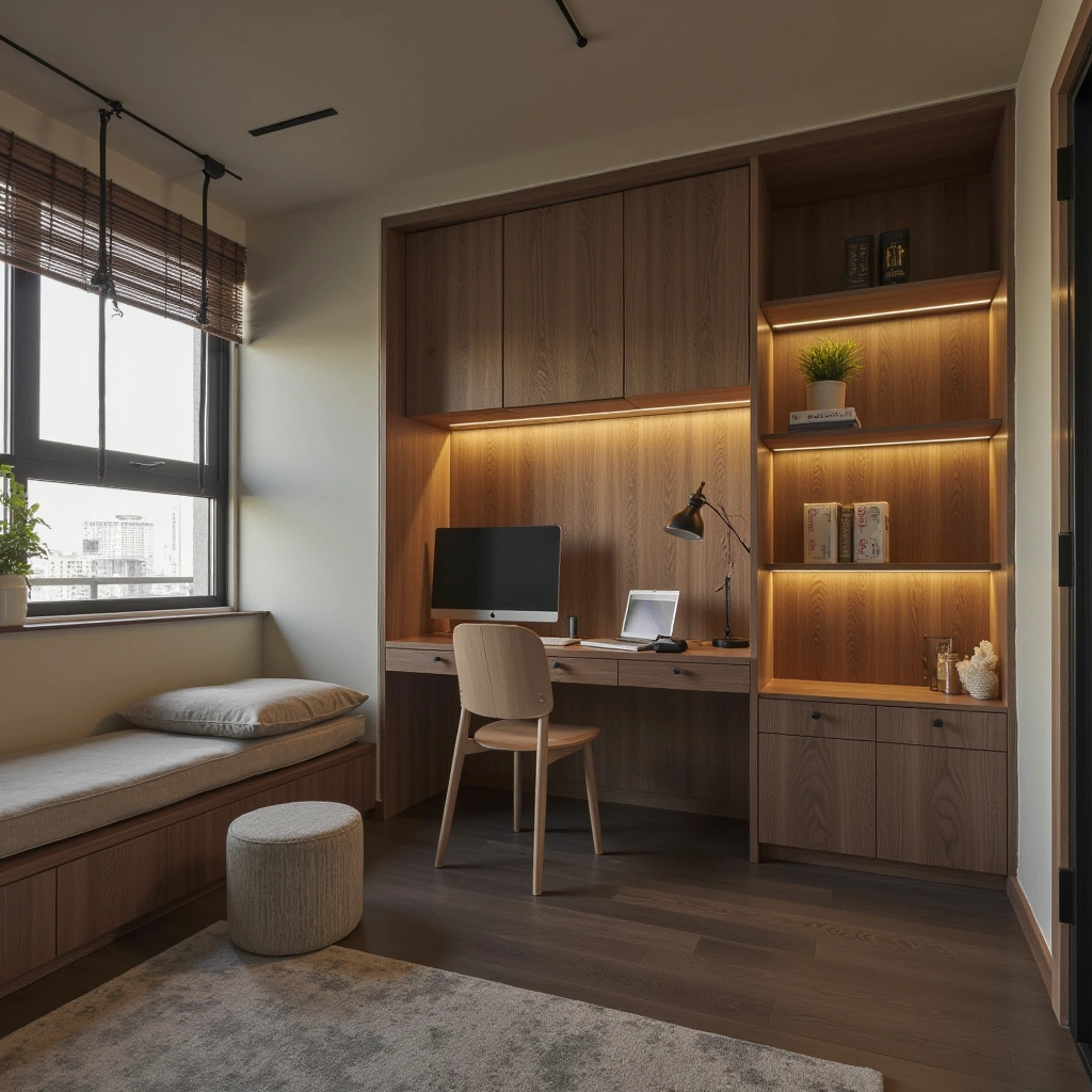 13. Compact Home Office Integration