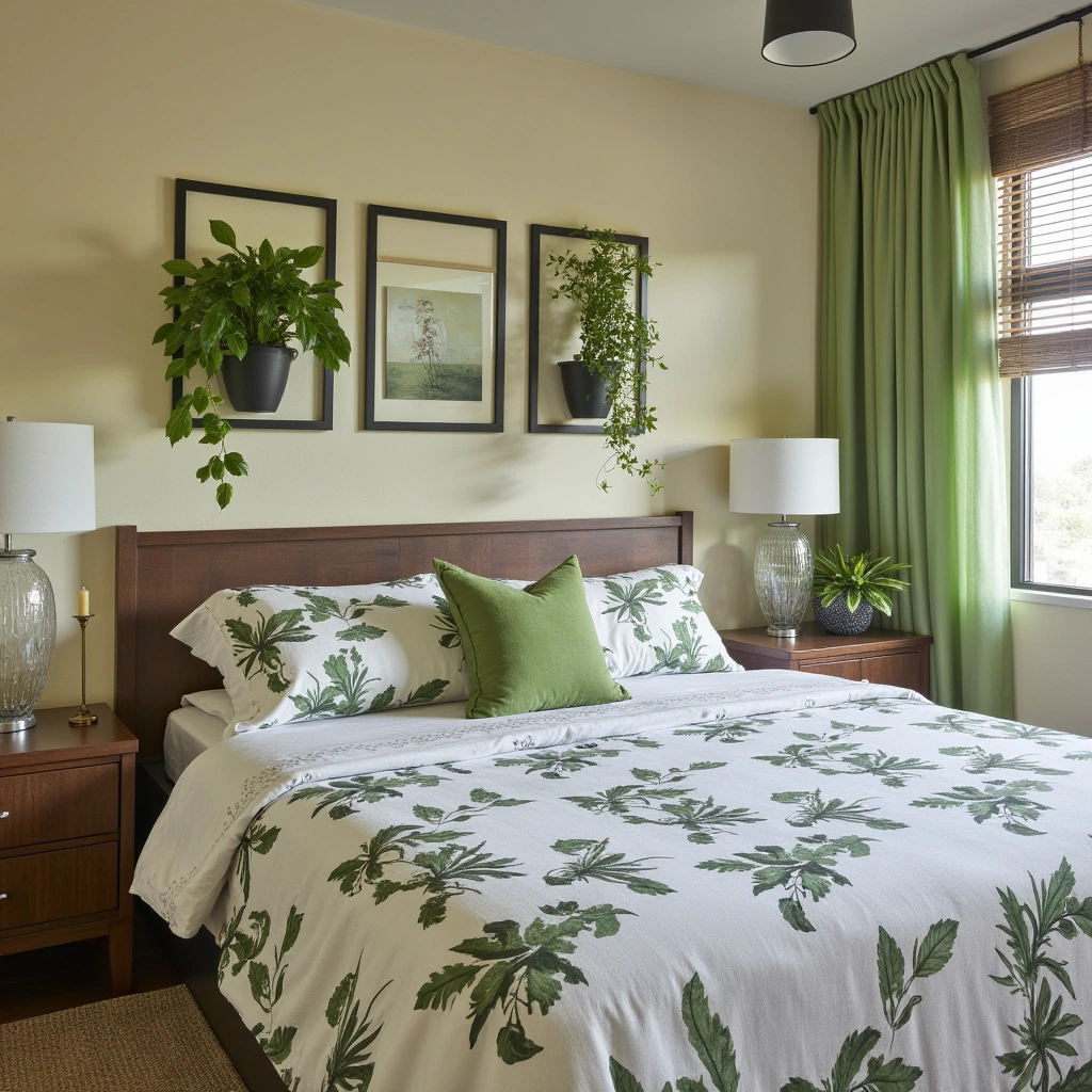 4. Botanical-Inspired Guest Bedroom