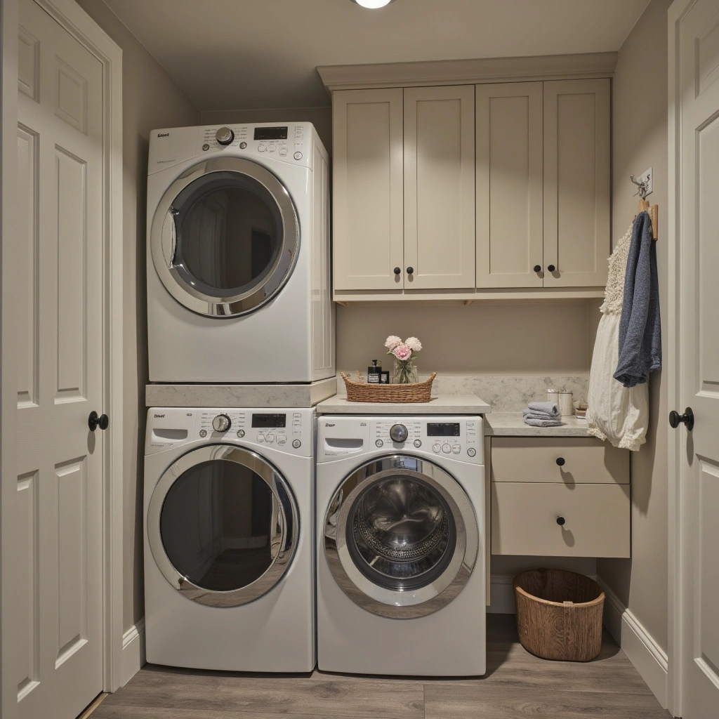 4. Opt for Side-by-Side or Stacked Washer and Dryer