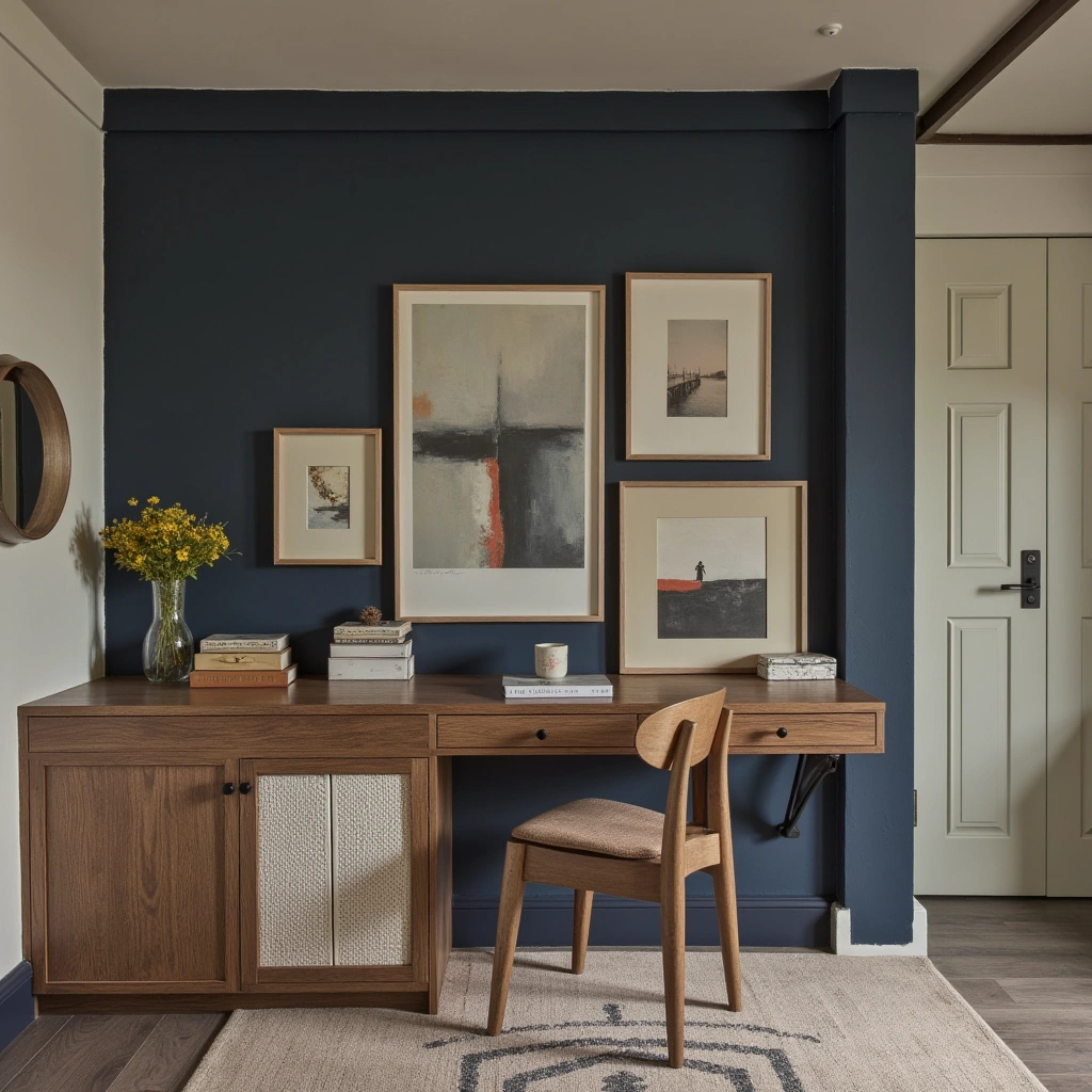 8. Artistic Studio with Gallery Walls