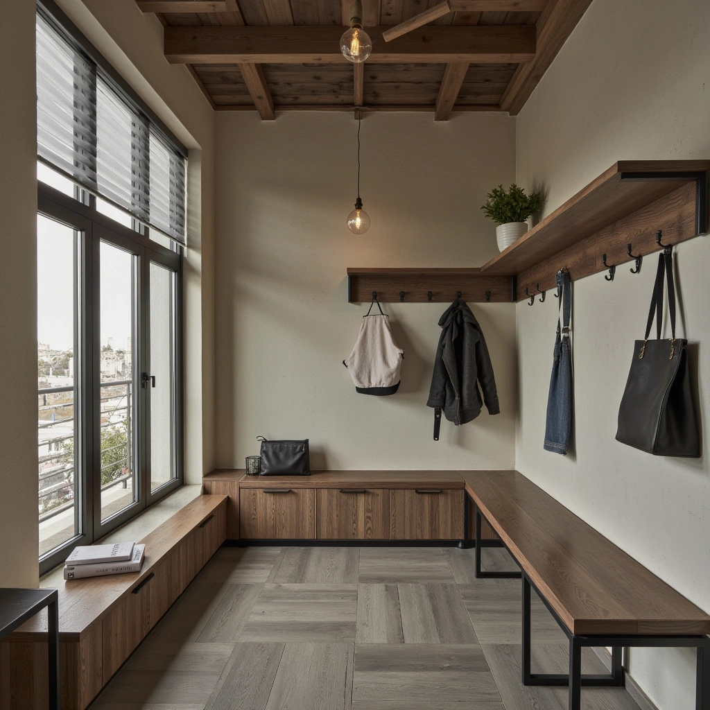 3. Industrial Style Entryway