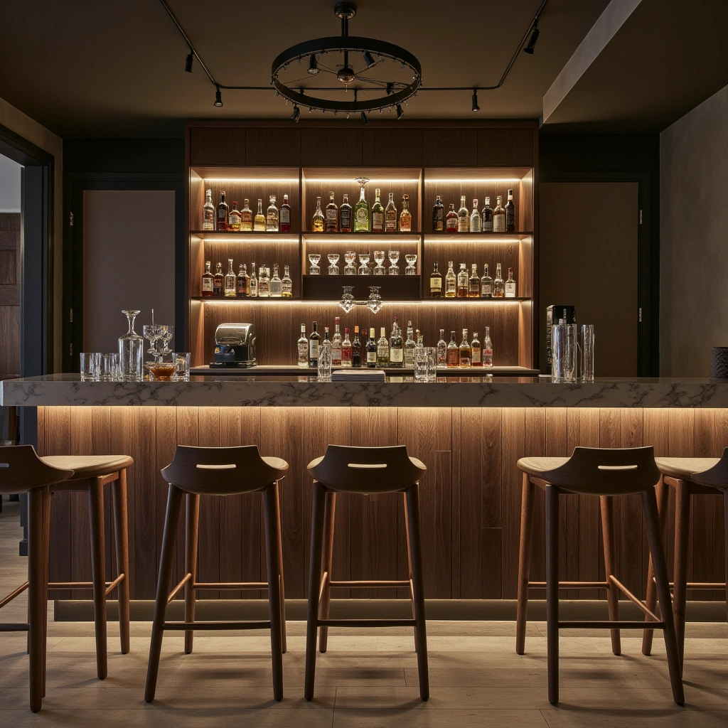 6. Stylish Home Bar Lounge