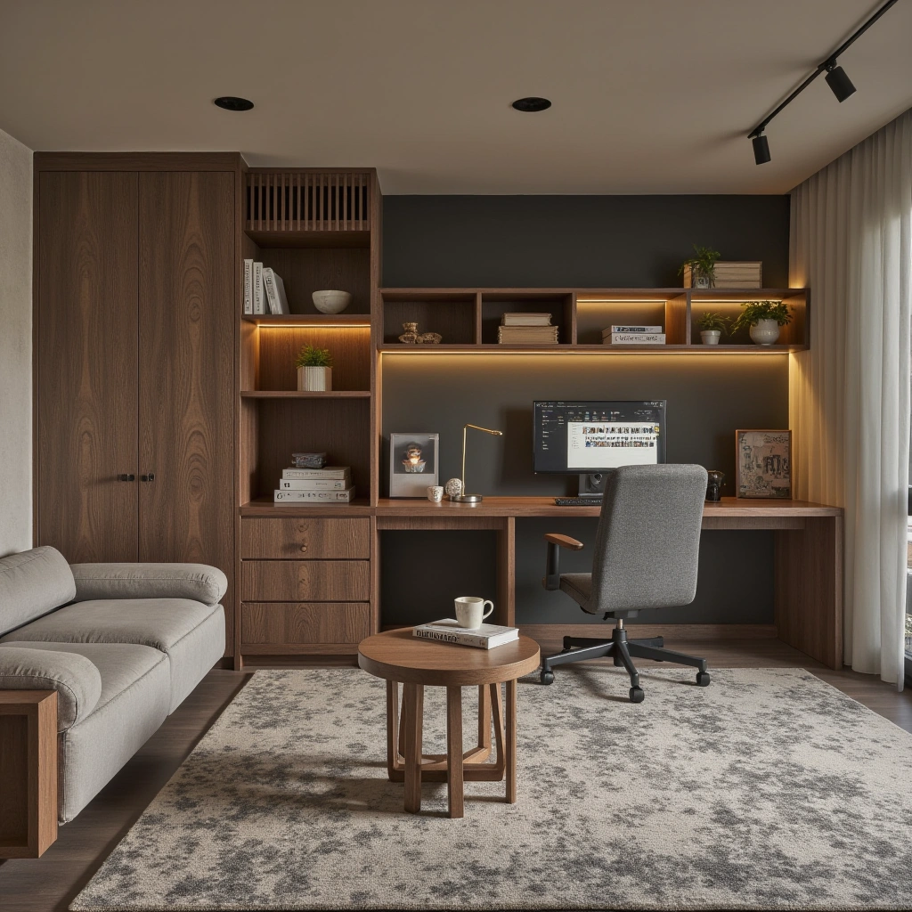 13. Multi-Functional Lounge and Workspace