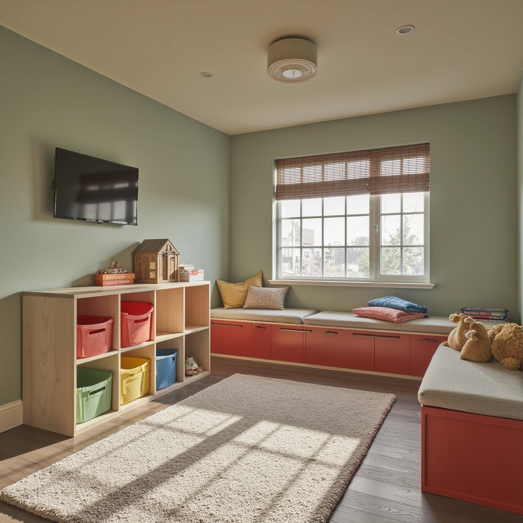4. Kids&rsquo; Playroom: Bright and Fun