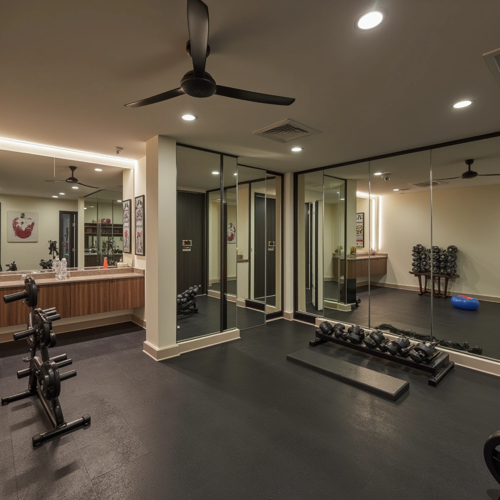 8. Home Gym: Fitness Zone Downstairs
