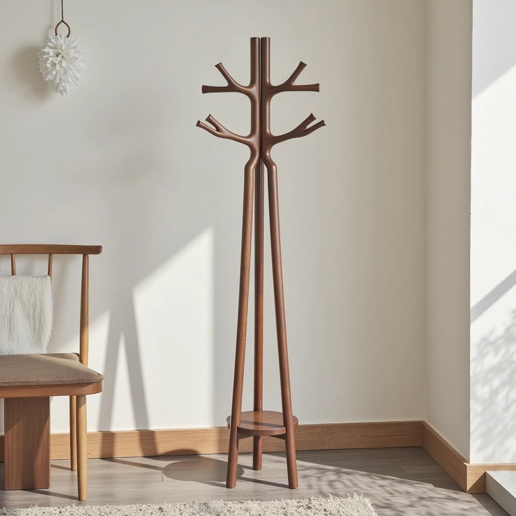 2. Freestanding Coat Racks: Stylish and Portable