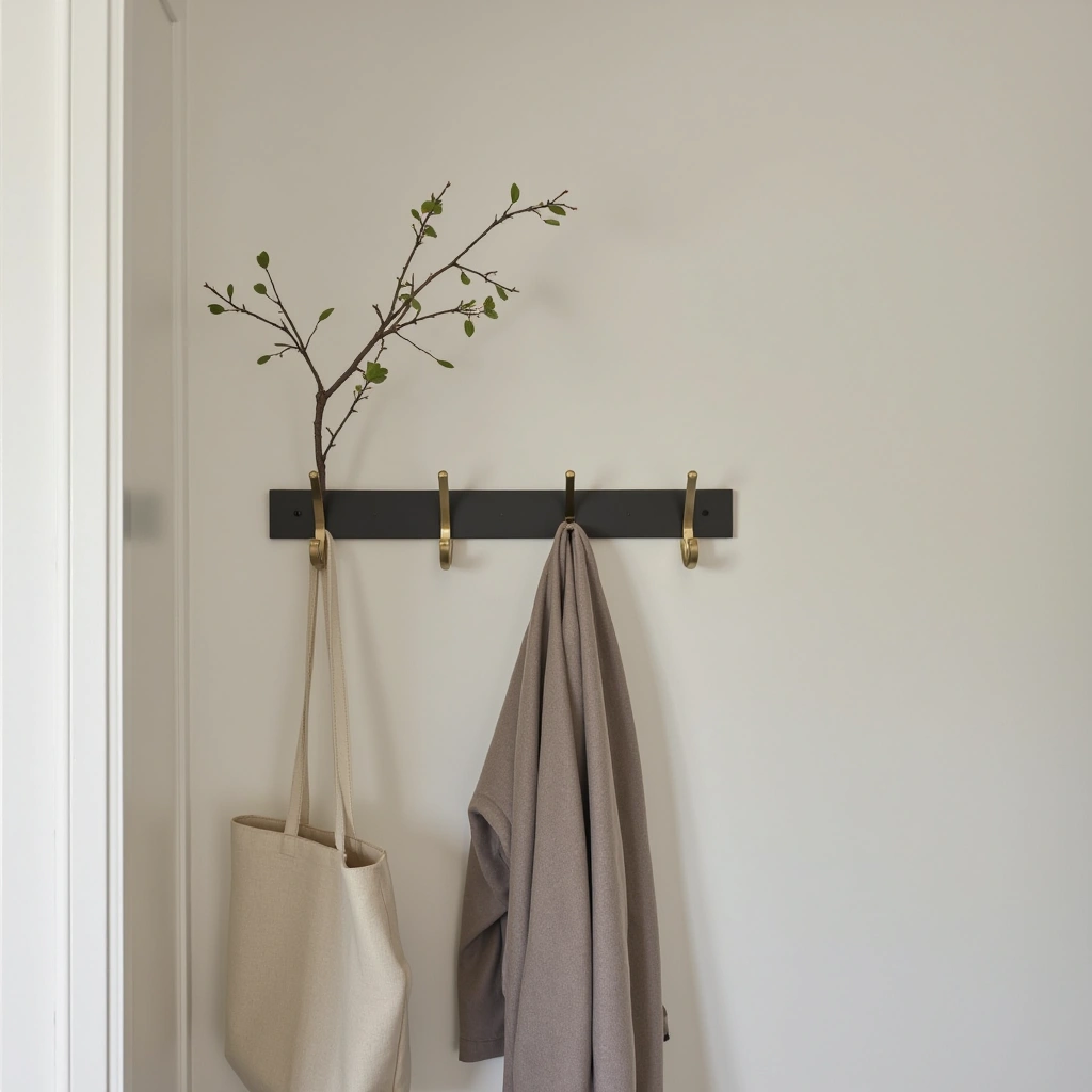 2. Modern Minimalist Metal Hooks: Sleek and Space-Saving