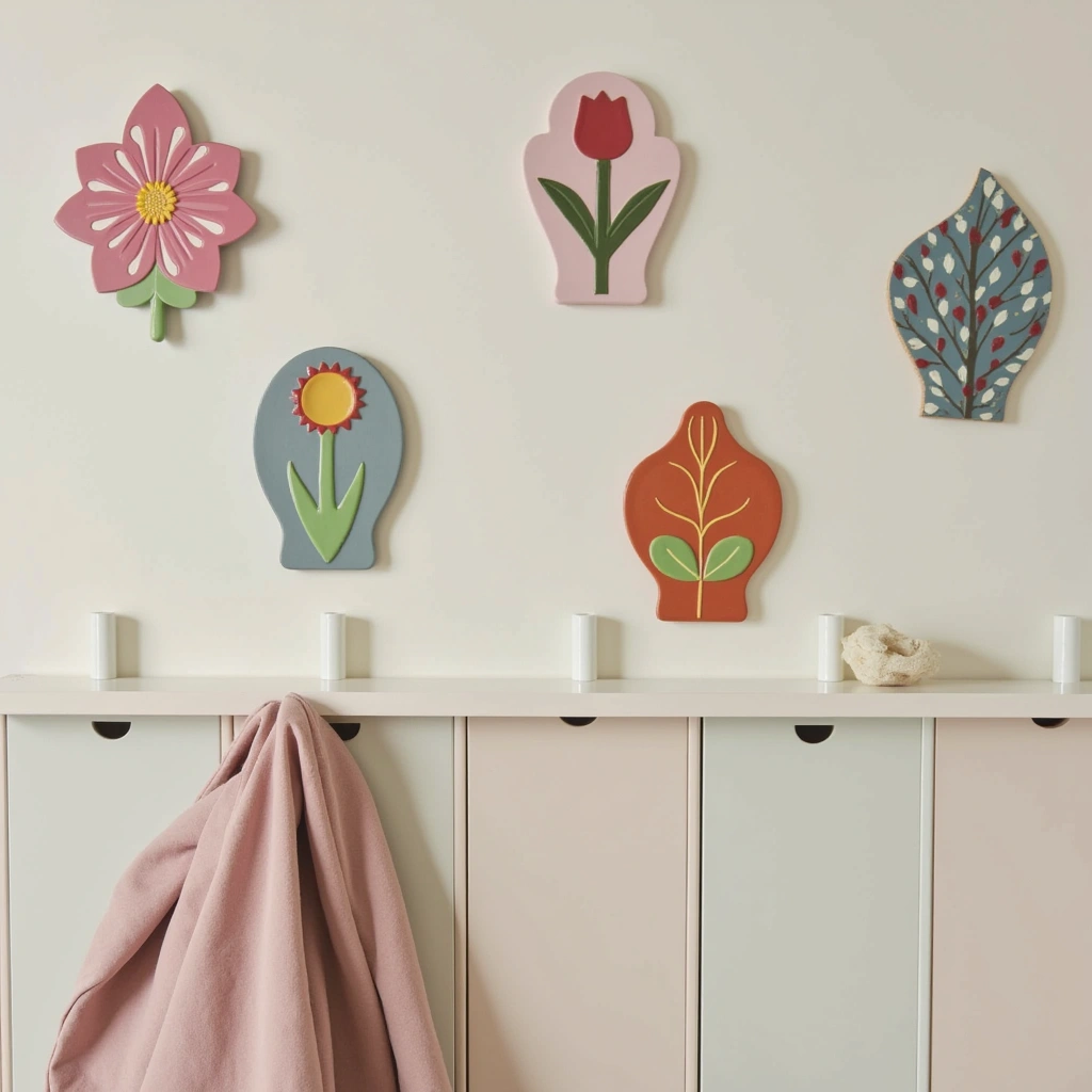 3. Colorful Ceramic Hooks
