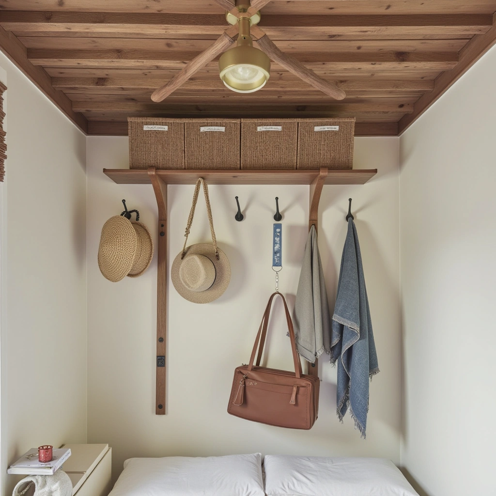 6. Ceiling Hooks for Hanging Accessories