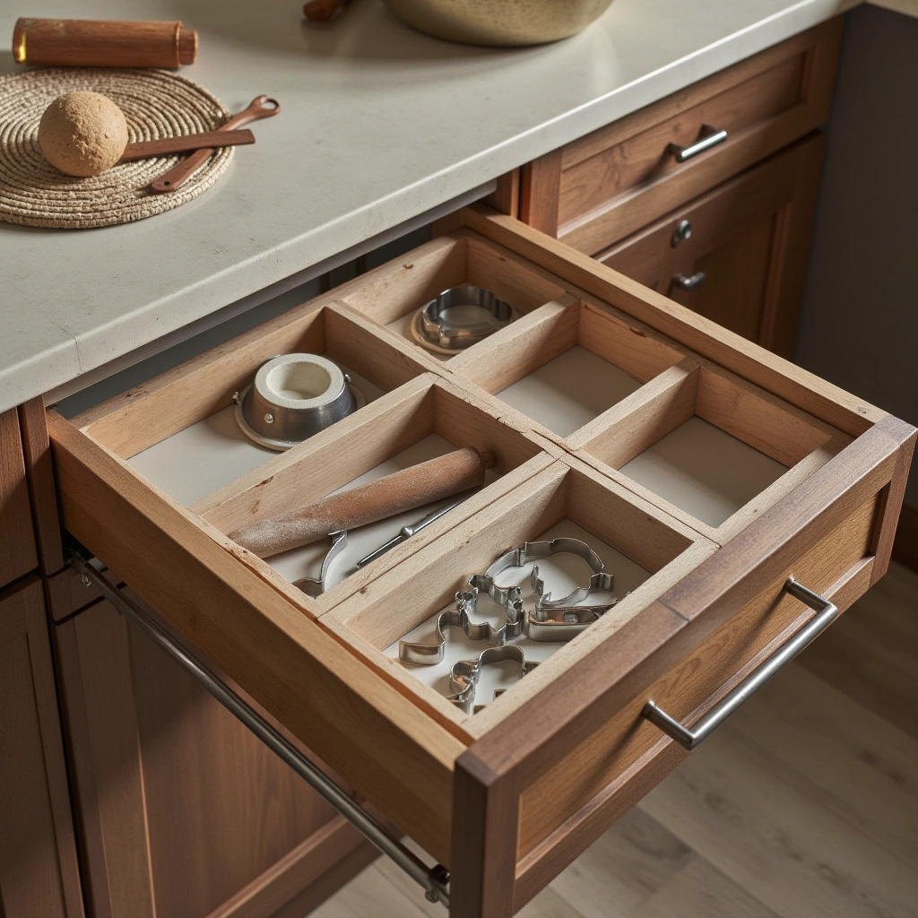 5. Baking Drawer Organization: Flat and Spacious