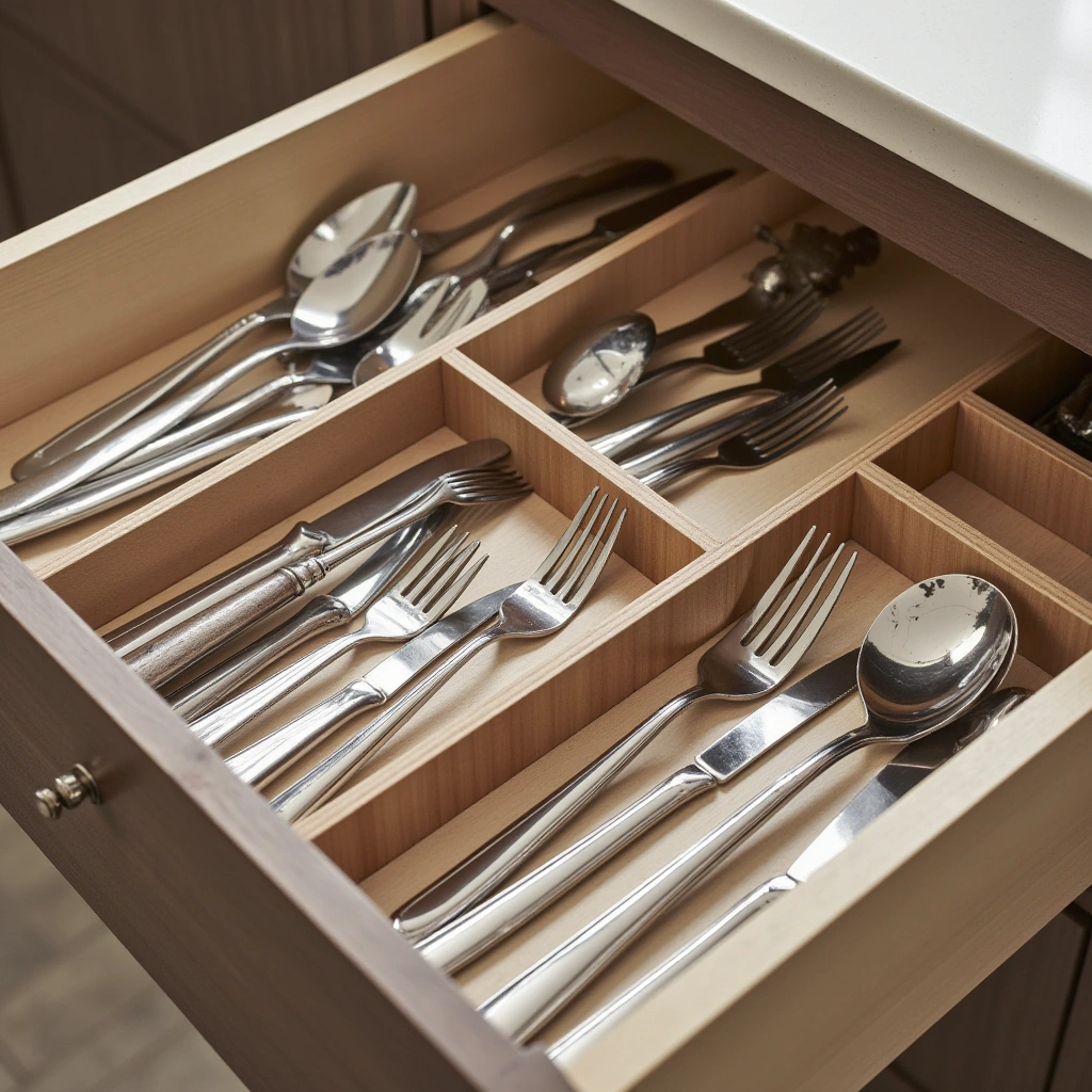 7. Cutlery Drawer with Divided Compartments
