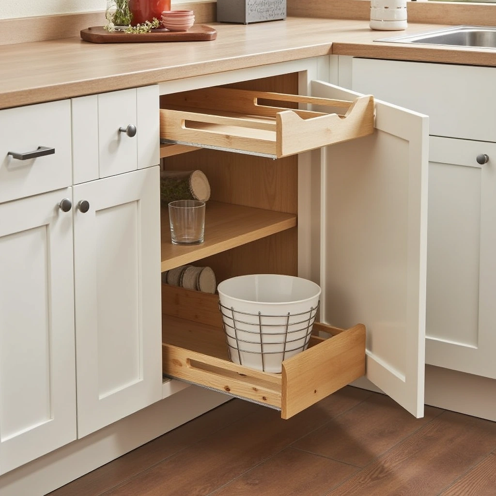 2. Pull-Out Baskets for Easy Access