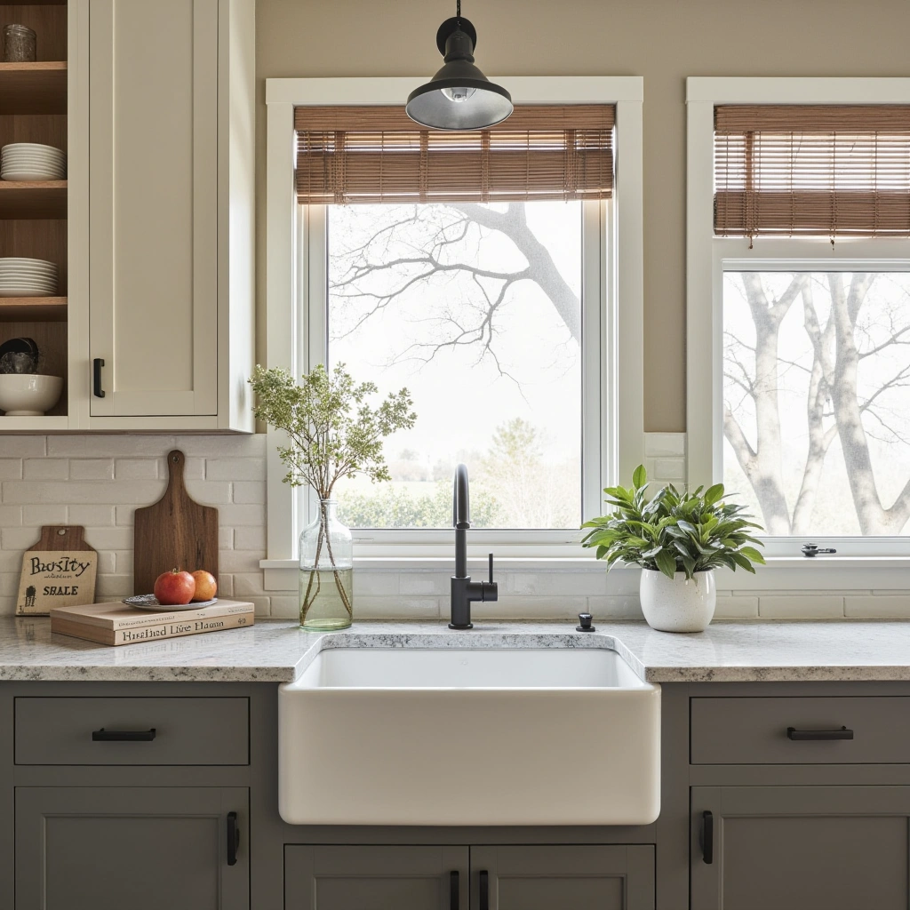 1. Classic Apron Front Sink for Authentic Farmhouse Charm