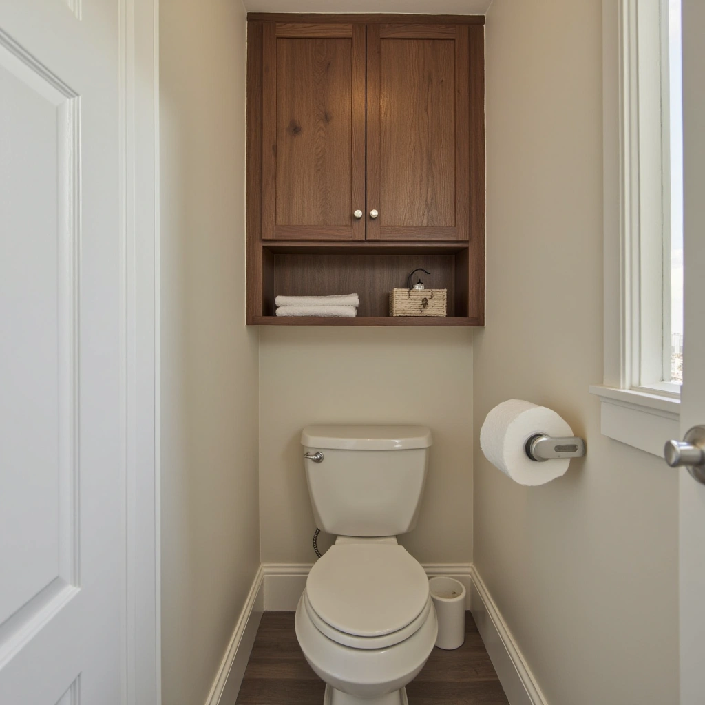 4. Over-the-Toilet Cabinet with Doors