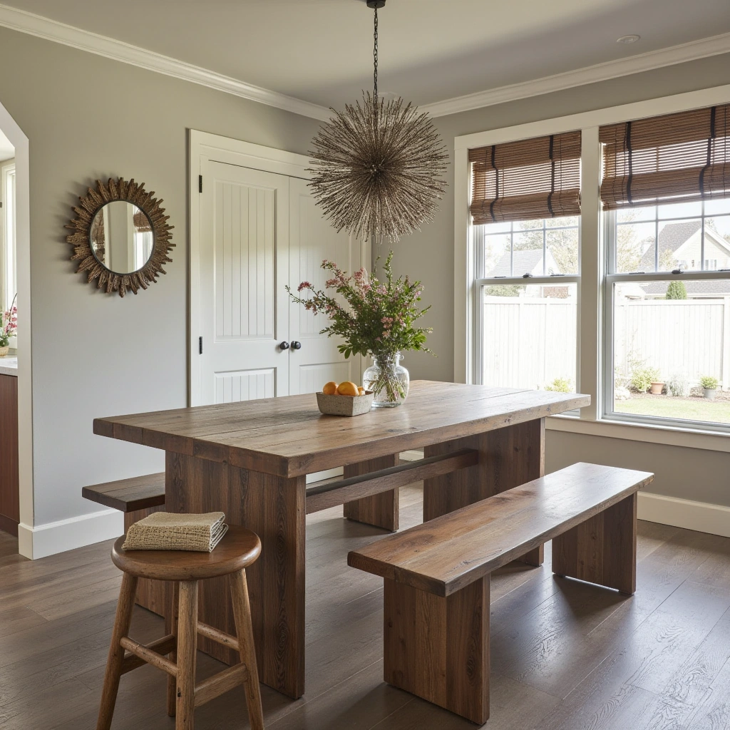 10. Farmhouse Table as a Casual Dining Centerpiece