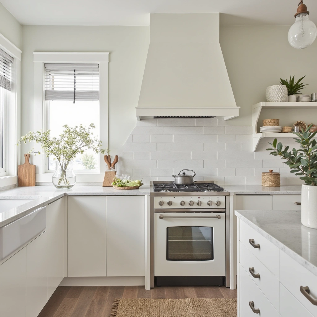 1. Coastal White Kitchen